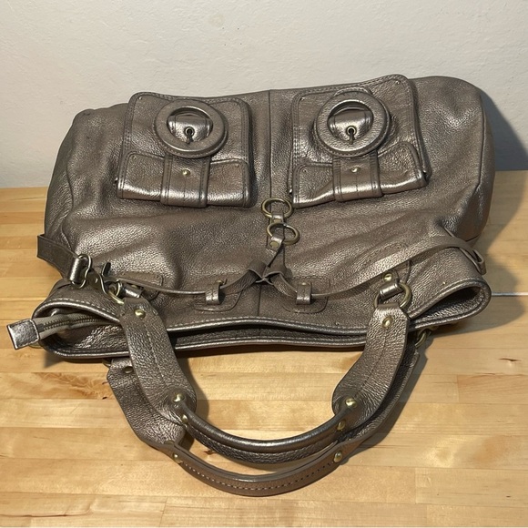 Elliott Lucca 'Estella' Gold-tone Leather Large Tote bag - Picture 7 of 16